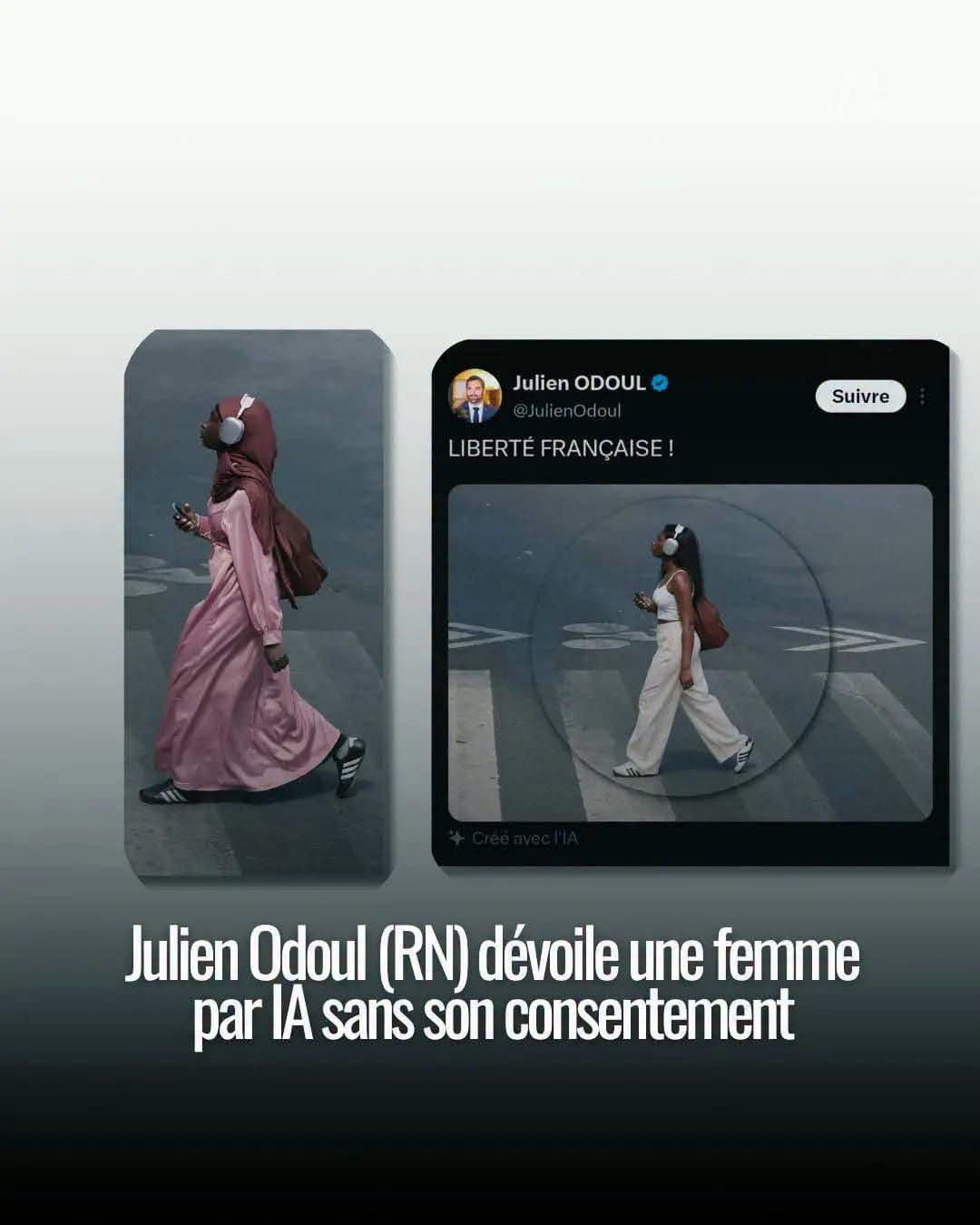 IA dévoile une femme et change ses vetements