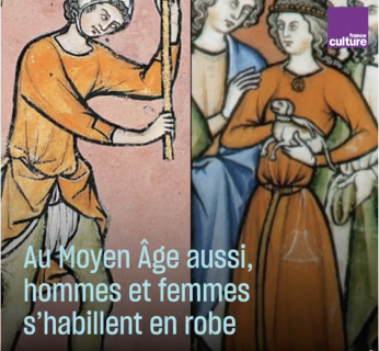 Au Moyen-Age hommes et femmes s'habillent en robe
