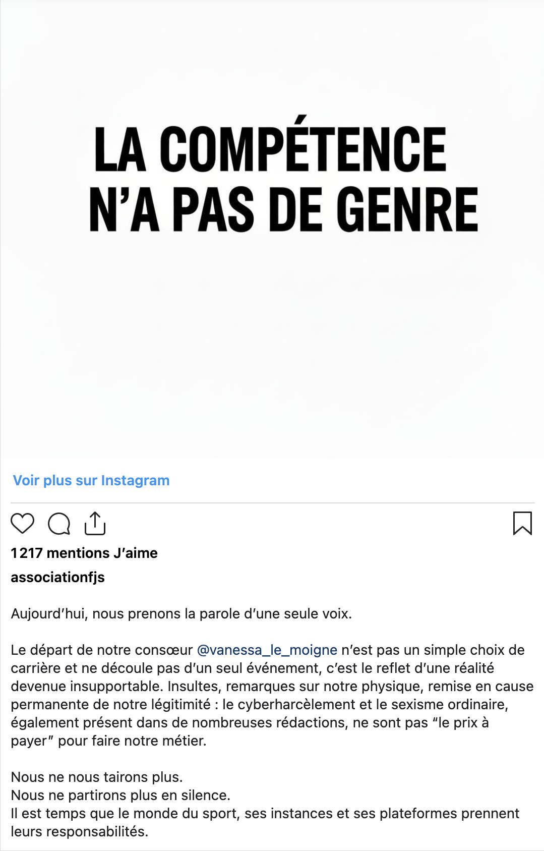 La compétence n'a pas de genre