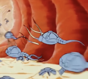 des spermatozoïdes en forme de capsules d'exploration