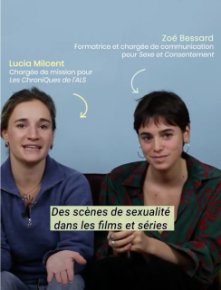 Portraits de Lucia Milcent et Zoé Bessard, réalisatrices du sujet.